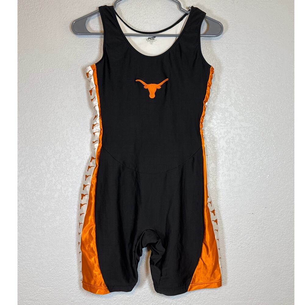 Texas Longhorns Athletic Singlet Rowing Unithuit Wrester Gymnast Womens Medium